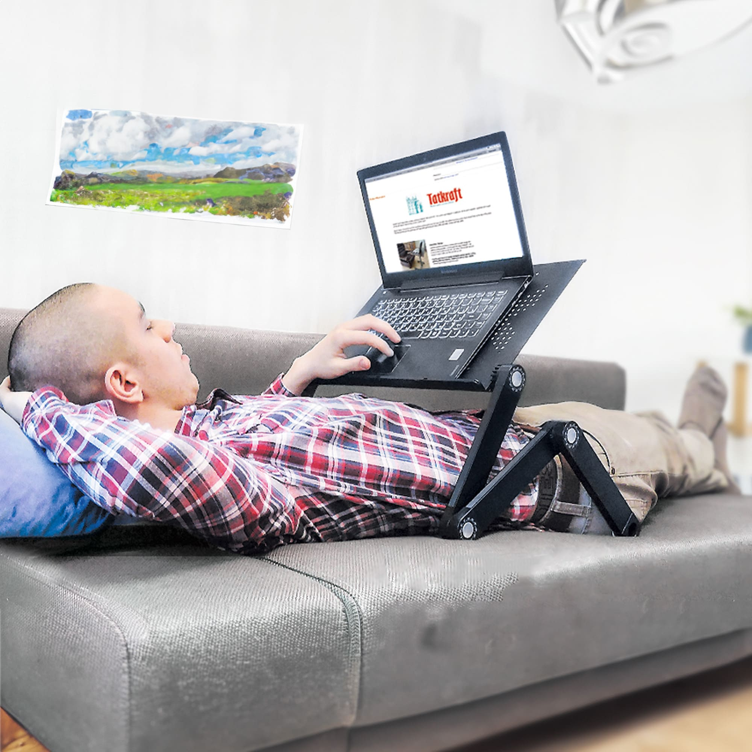 Laptop Stand, Laptop Laptop Stand for Desk, Laptop Desk for Bed, Adjustable Laptop Stand, Portable Laptop Stand