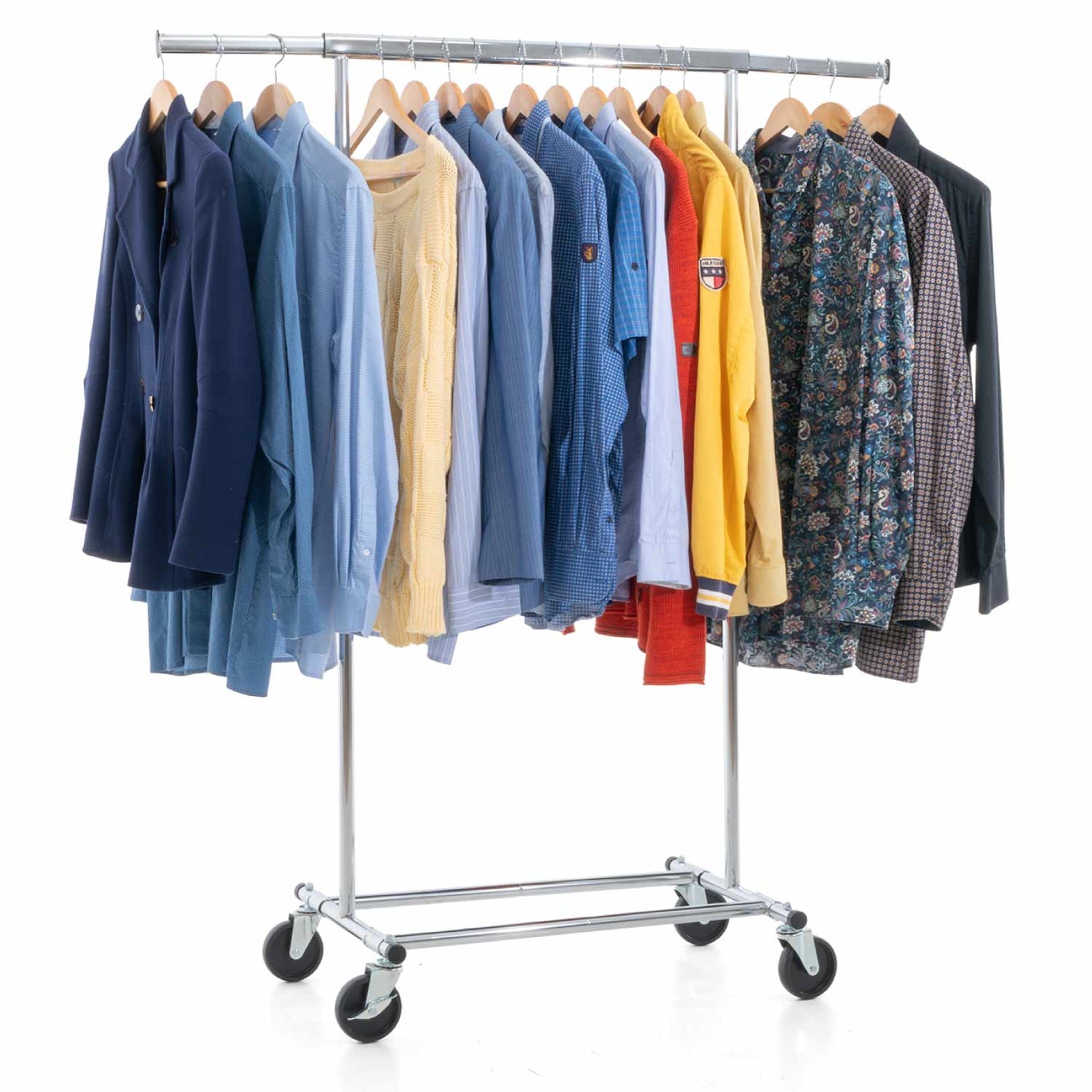 Heavy Duty Clothes Rail, Clothes Rail with Cover, Wardrobe on Wheels, 100 Kg Capacity, Tatkraft Darren & Protector, 3