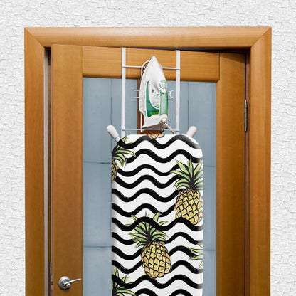 Door Hanger for Ironing Board, Iron and Ironing Board Holder Over Door, Space Saver, 24.5X9.5X42.5cm, art moon Flint, 2