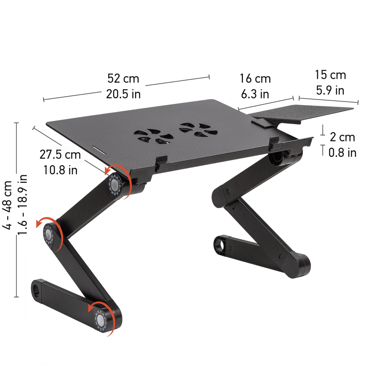 Laptop Stand for Bed, Adjustable Laptop Stand, Folding Laptop Stand, WonderWorker Einstein, 11