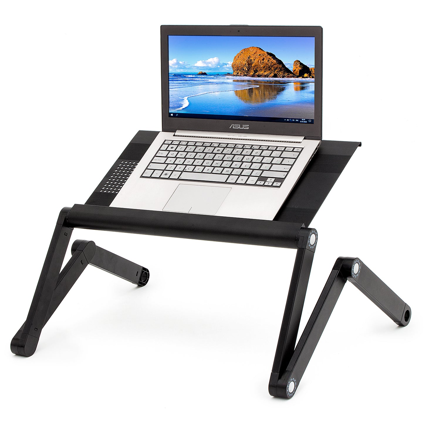 Laptop Stand, Laptop Stand for Bed, Adjustable Laptop Stand, Folding Laptop Stand, Cooling Tray, WonderWorker Nobel, 3