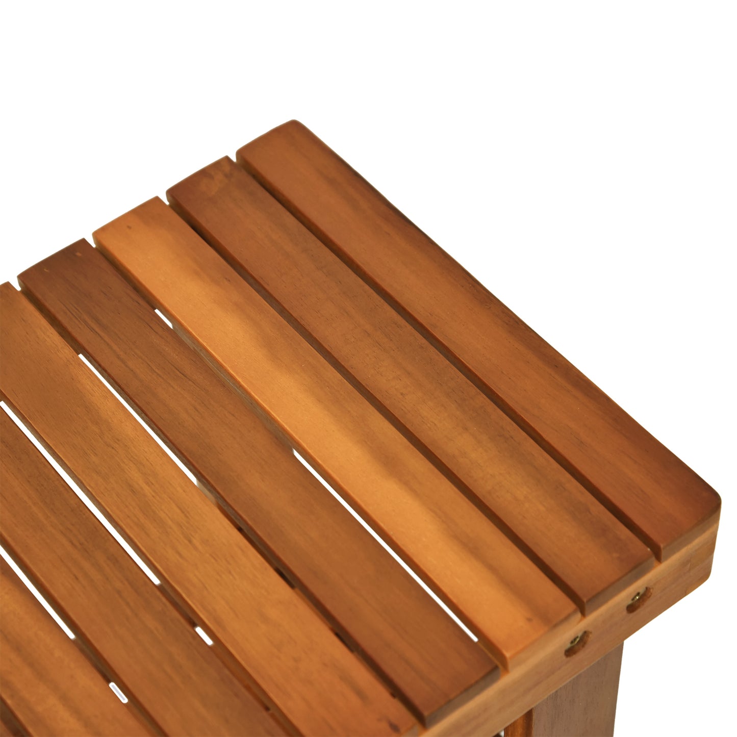 Acacia Wood Shoe Bench, 3-Tier Shoe Storage Rack, Hallway Organizer Shelf, for Entryway, Living Room, Bedroom, 50 x 28 x 45 cm, Teak, HOMCOM, 9