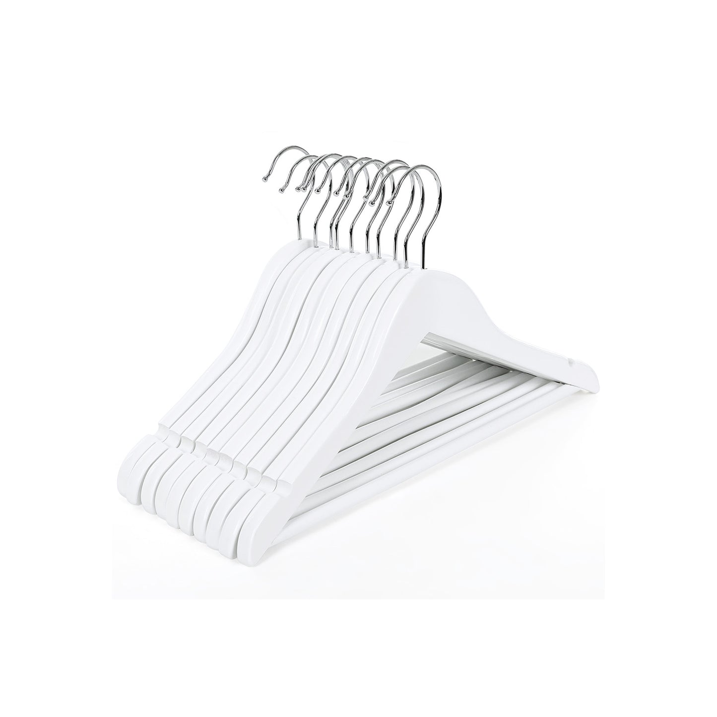 Wooden Coat Hangers with Bar, 20pcs, Childrens , Songmics, 1