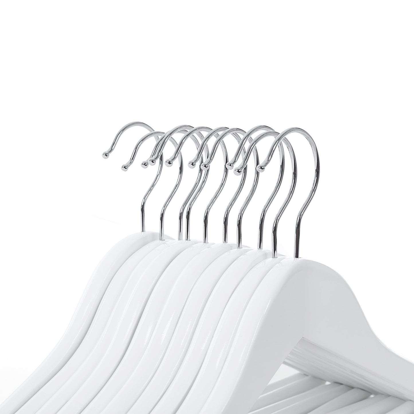 Wooden Coat Hangers with Bar, 20pcs, Childrens , Songmics, 5