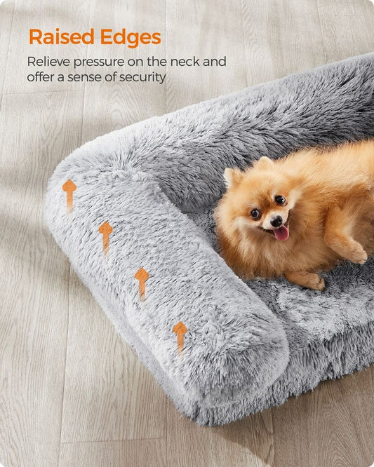 Dog Bed, Medium Dog Sofa Bed for Miniature and Small Dogs, Dog Mattress, Egg Crate Foam Pet Bed, FEANDREA, 3