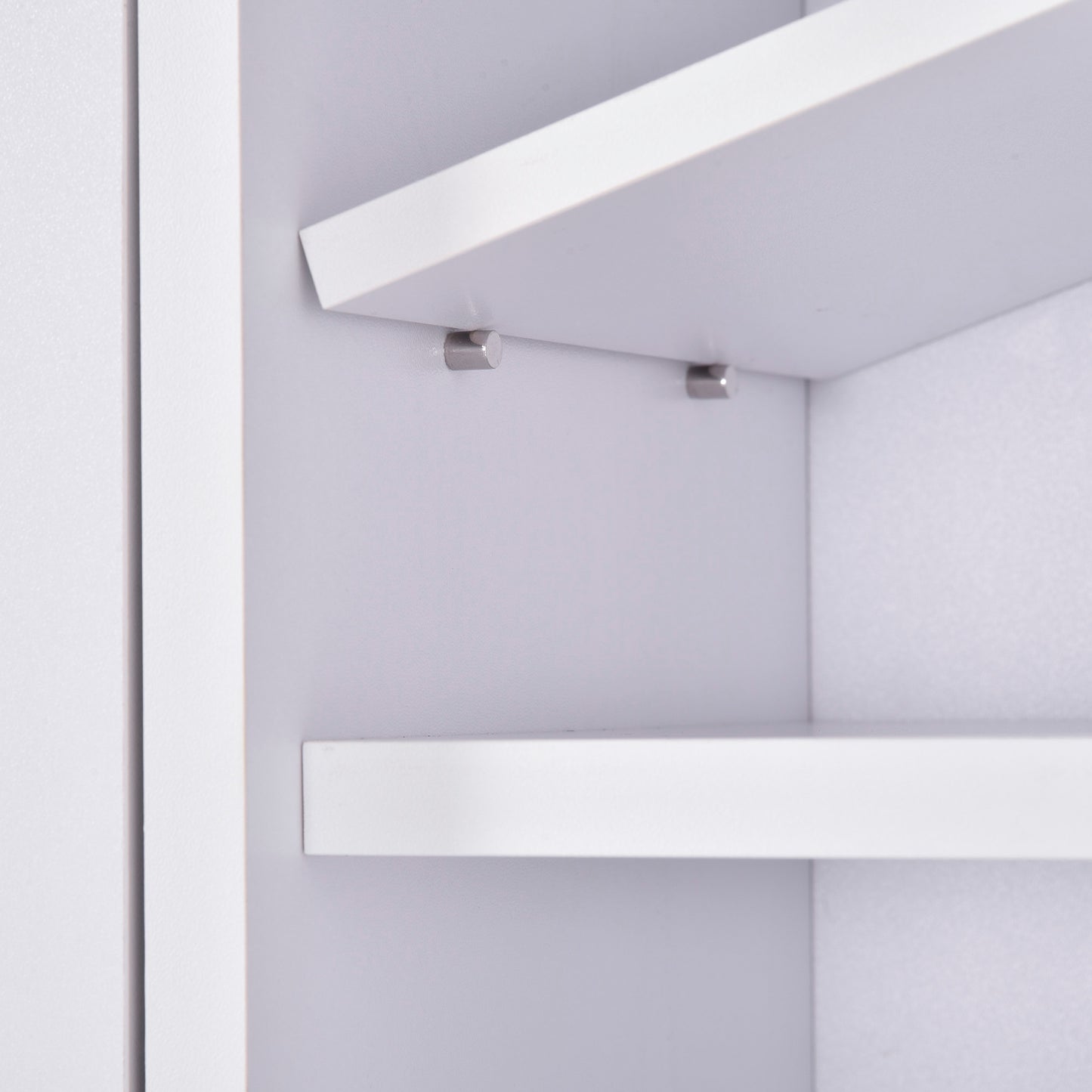 Shoe Cabinet with 3 Flip Drawers, Narrow Shoe Storage Cabinet with 5-tier Cupboard and Adjustable Dividers for Hallway, Entryway, White, HOMCOM, 9