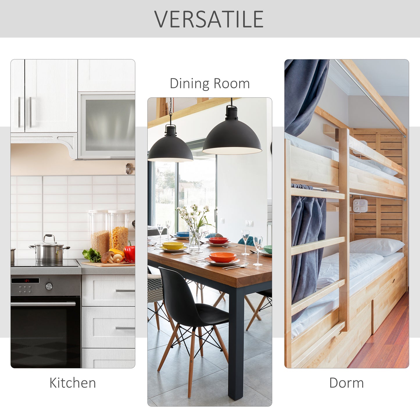 Folding Dining Table, Writing Desk Workstation w/ Casters Teak Colour, Extendable Dining Table, Brown, White, HOMCOM, 7