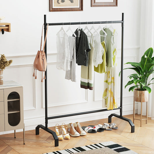 Heavy-Duty Metal Clothes Rack for Display and Storage-Black, Costway, 2