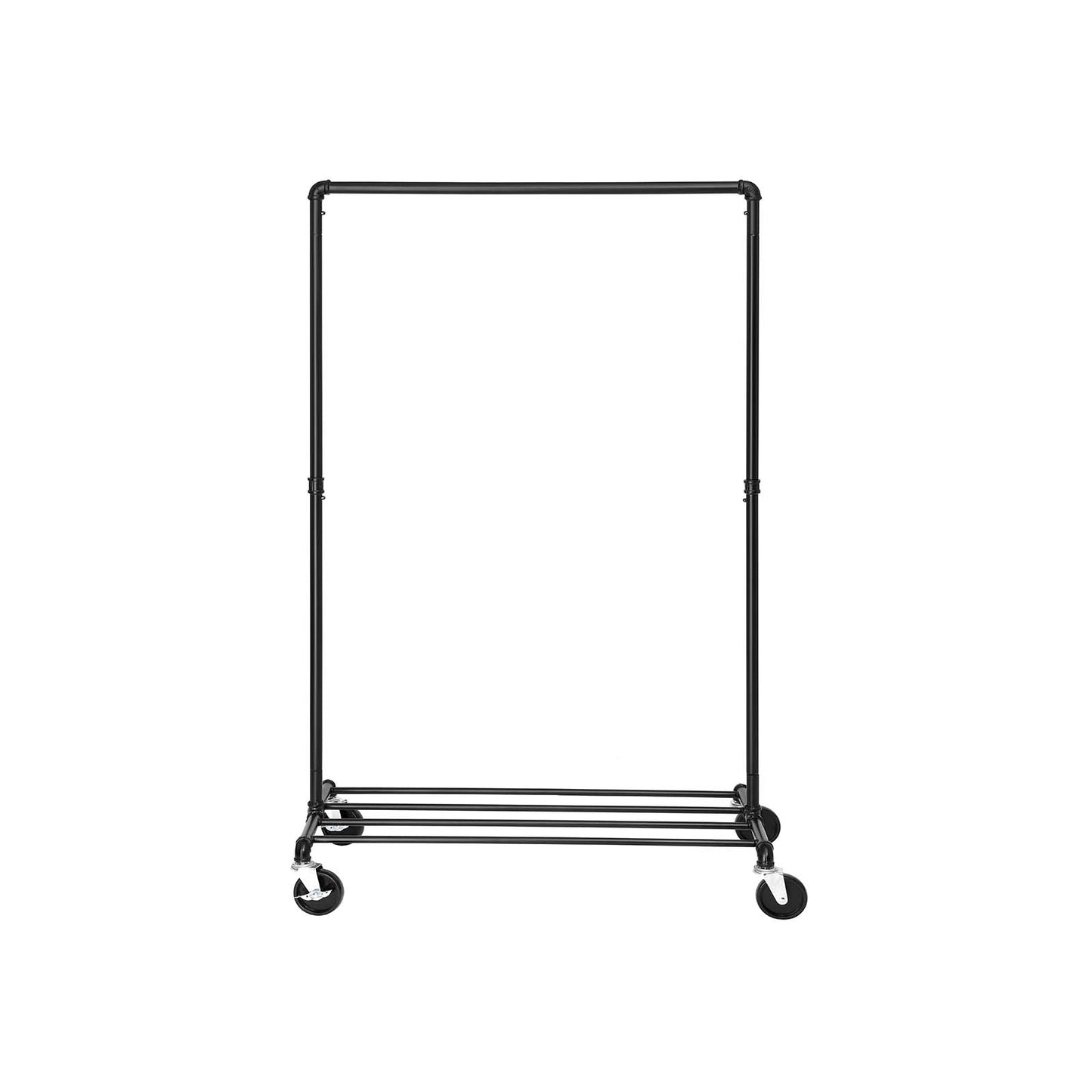 Clothes Rail, Coat Rack with Shoe Storage, Industrial Clothes Rail, 90 kg, Coat Stand, Black, SONGMICS, 5