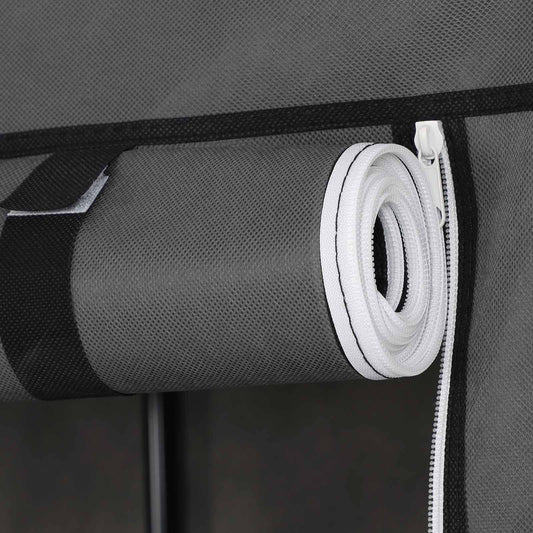 Fabric Wardrobe, Clothes Storage Organiser, 6 Shelves, 5