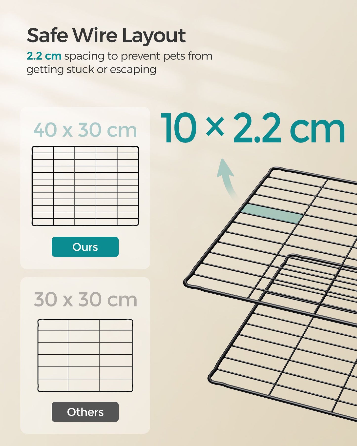 Guinea Pig Cage, Indoor Rabbit Run Hutch Cage, Exercise Enclosure, 5