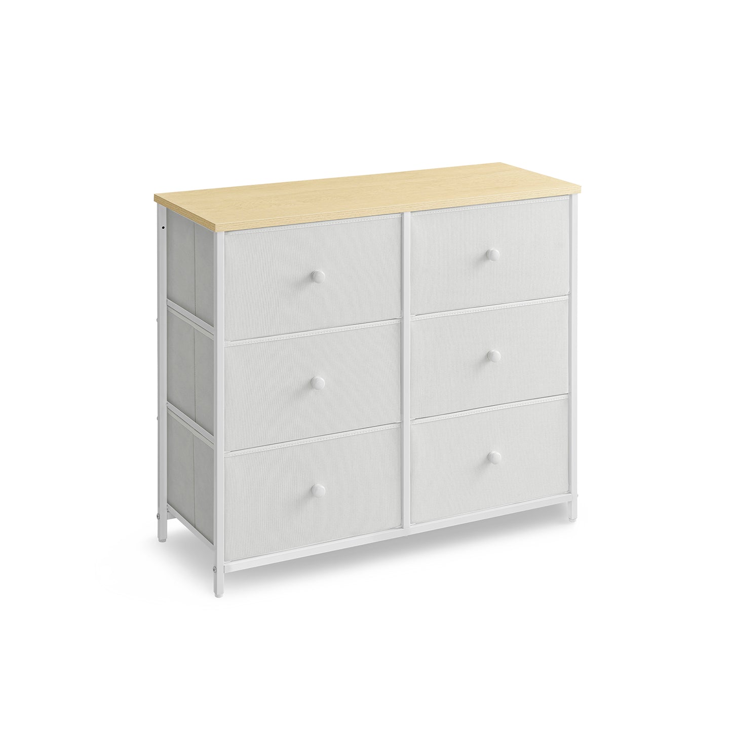 Chest of Drawers, 6 Fabric Drawers with Metal Frame, Songmics, 1