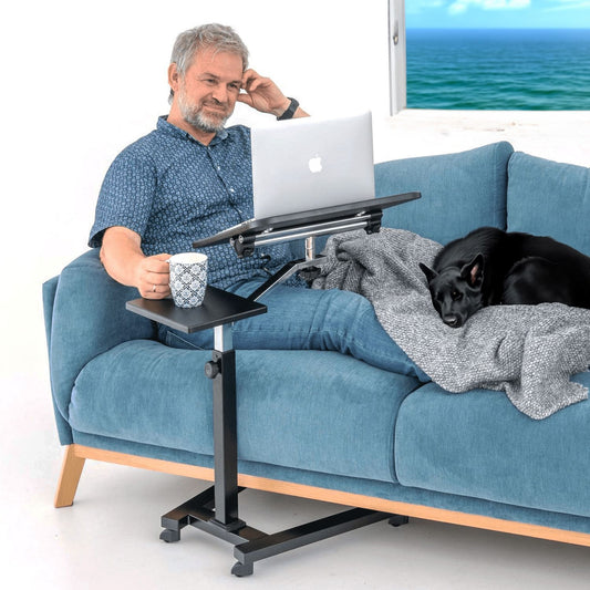 Laptop Table, Sofa Desk, Laptop Bed Table, Adjustable Laptop Table, Portable Laptop Table, on wheels, Tatkraft Joy, 16