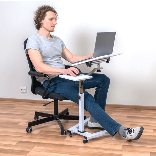 Laptop Table, Portable Laptop Desk, Sofa Desk, Laptop Bed Table, with Mouse Pad, Desk on Wheels, Tatkraft Like, r