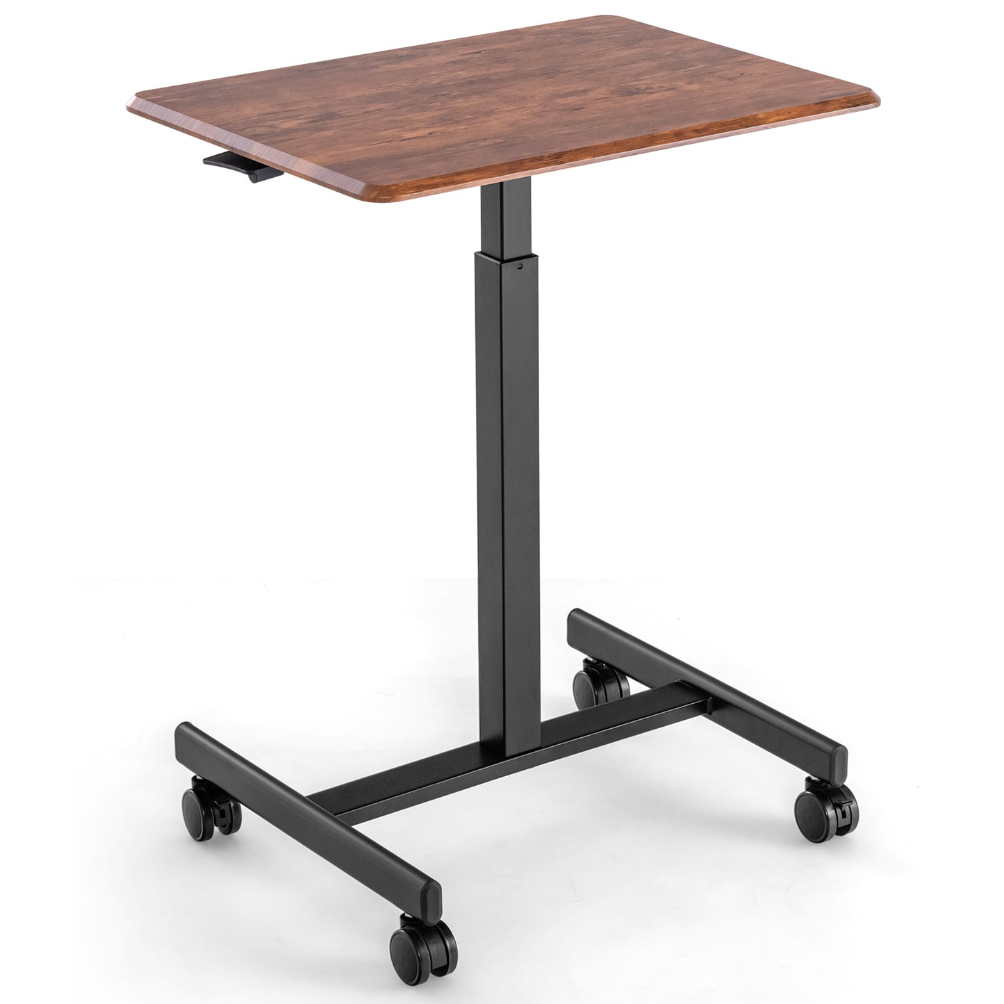 Laptop Table, Laptop Table for Bed, Adjustable Laptop Table, Portable Laptop Desk, Over Bed Table on Wheels, Costway, 5