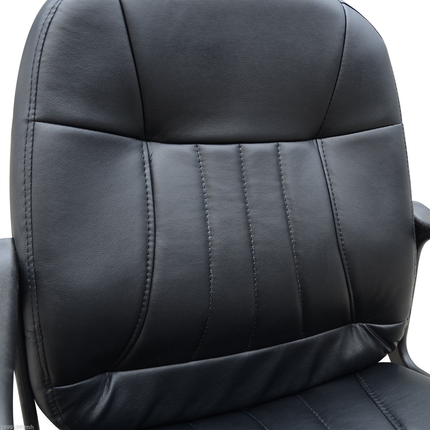 Swivel Executive Office Chair, PU Leather Desk Chair, Computer Chair, Gaming Seater, Black, HOMCOM, 7
