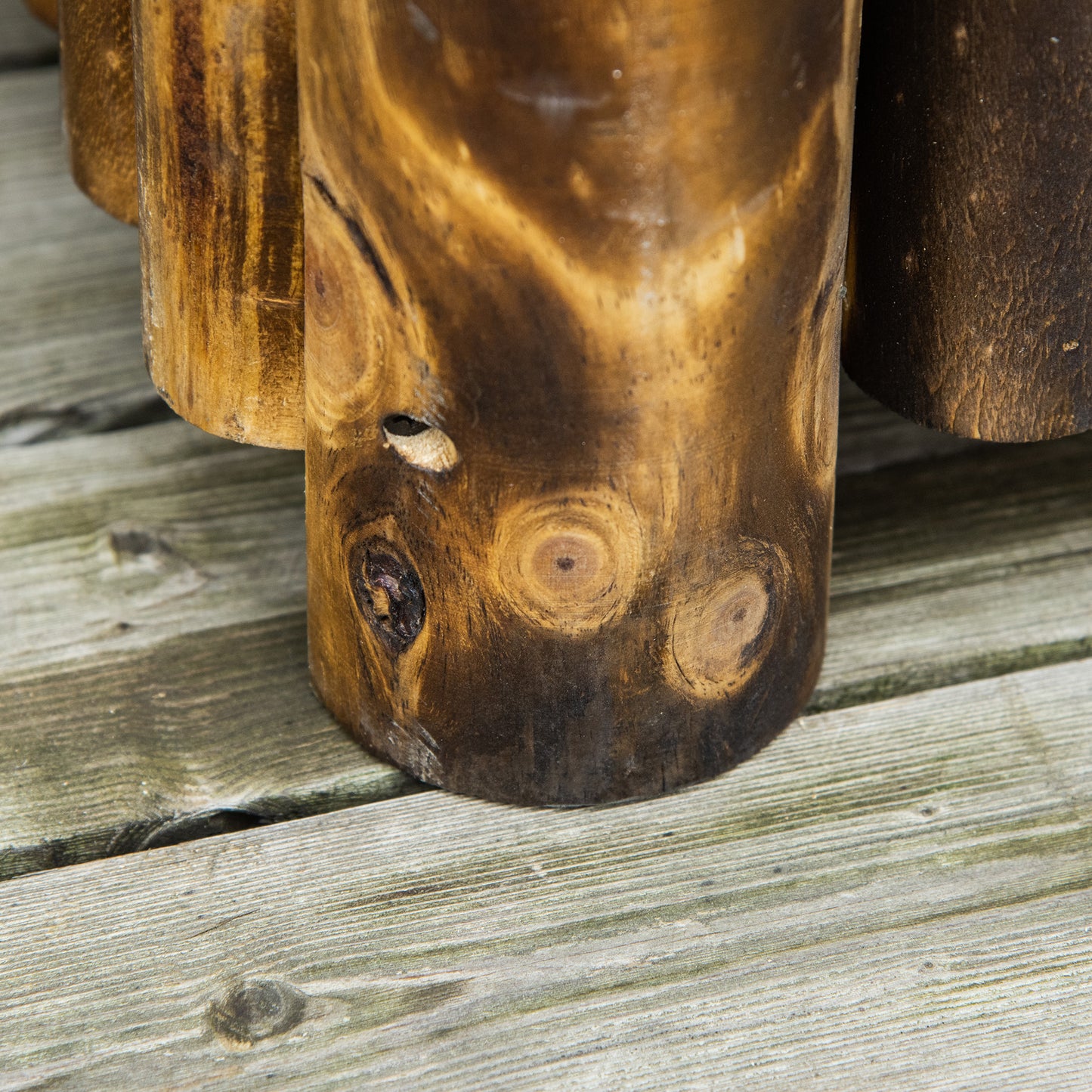 Plant Stand, Outdoor Plant Stand, Wooden Planter Box, Rectangular Herb, 78L x 35W x 30H cm, Brown, Natural Wood, Outsunny, 9