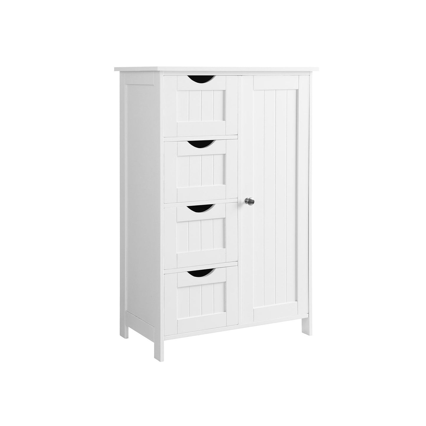 Cupboard Bathroom Cabinet with 4 Drawers, Vasagle, 1