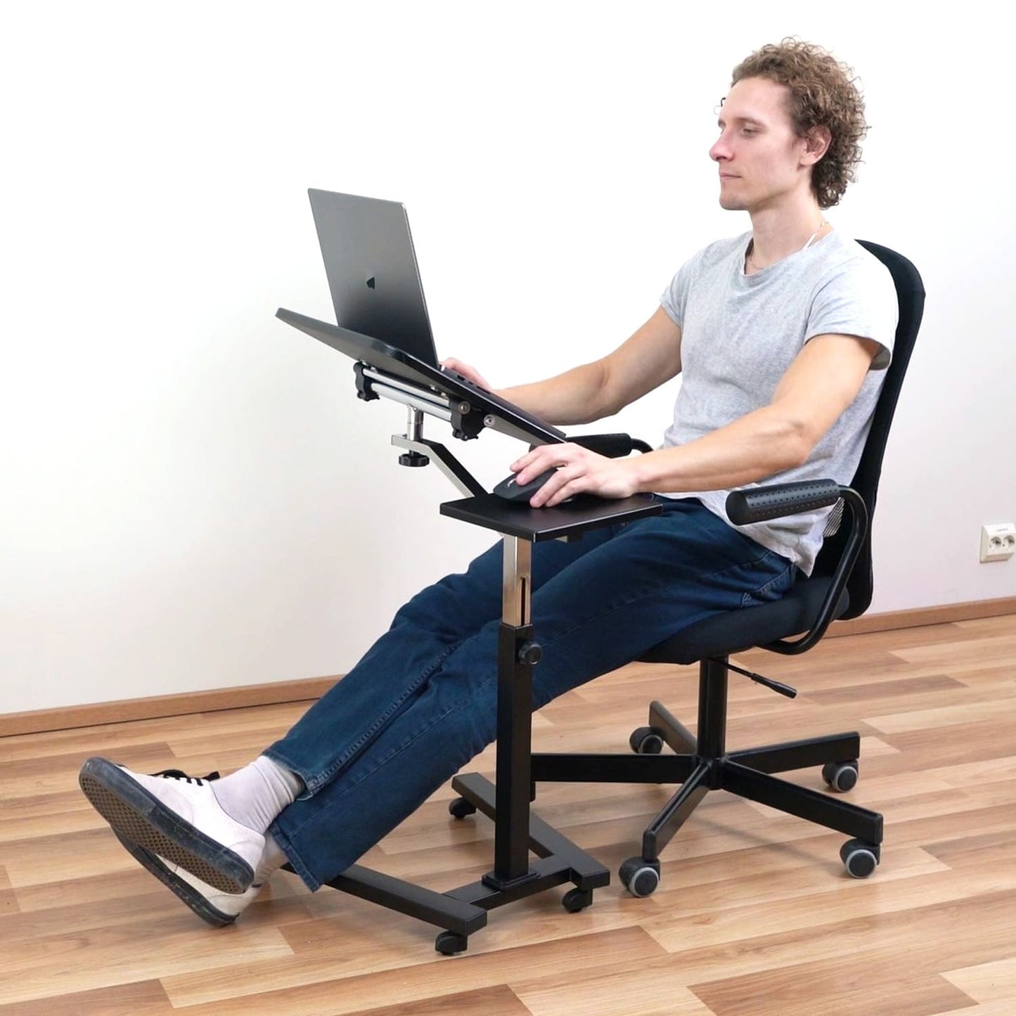 Laptop Table, Sofa Desk, Laptop Bed Table, Adjustable Laptop Table, Portable Laptop Table, on wheels, Tatkraft Joy, 1