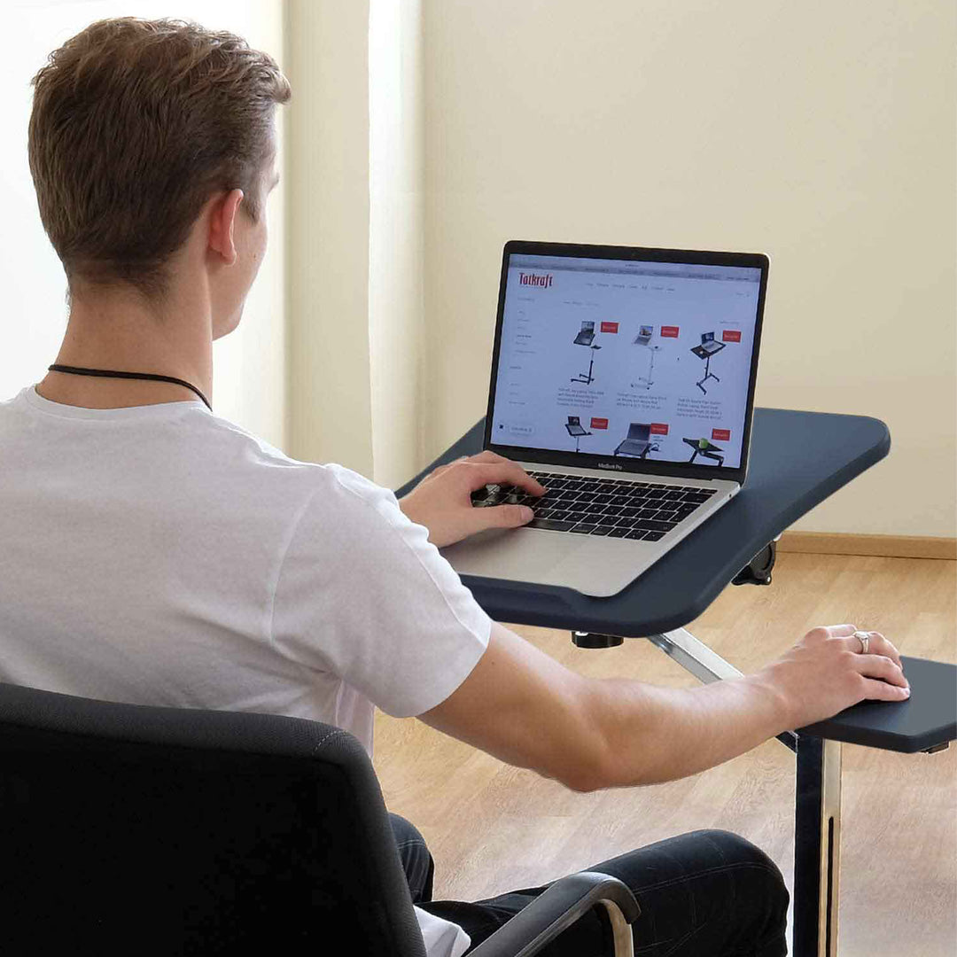Laptop Table, Sofa Desk, Laptop Bed Table, Adjustable Laptop Table, Portable Laptop Table, on wheels, Tatkraft Joy, 6