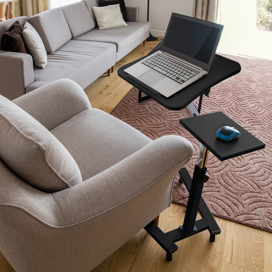 Laptop Table, Sofa Desk, Laptop Bed Table, Adjustable Laptop Table, Portable Laptop Table, on wheels, Tatkraft Joy, 3