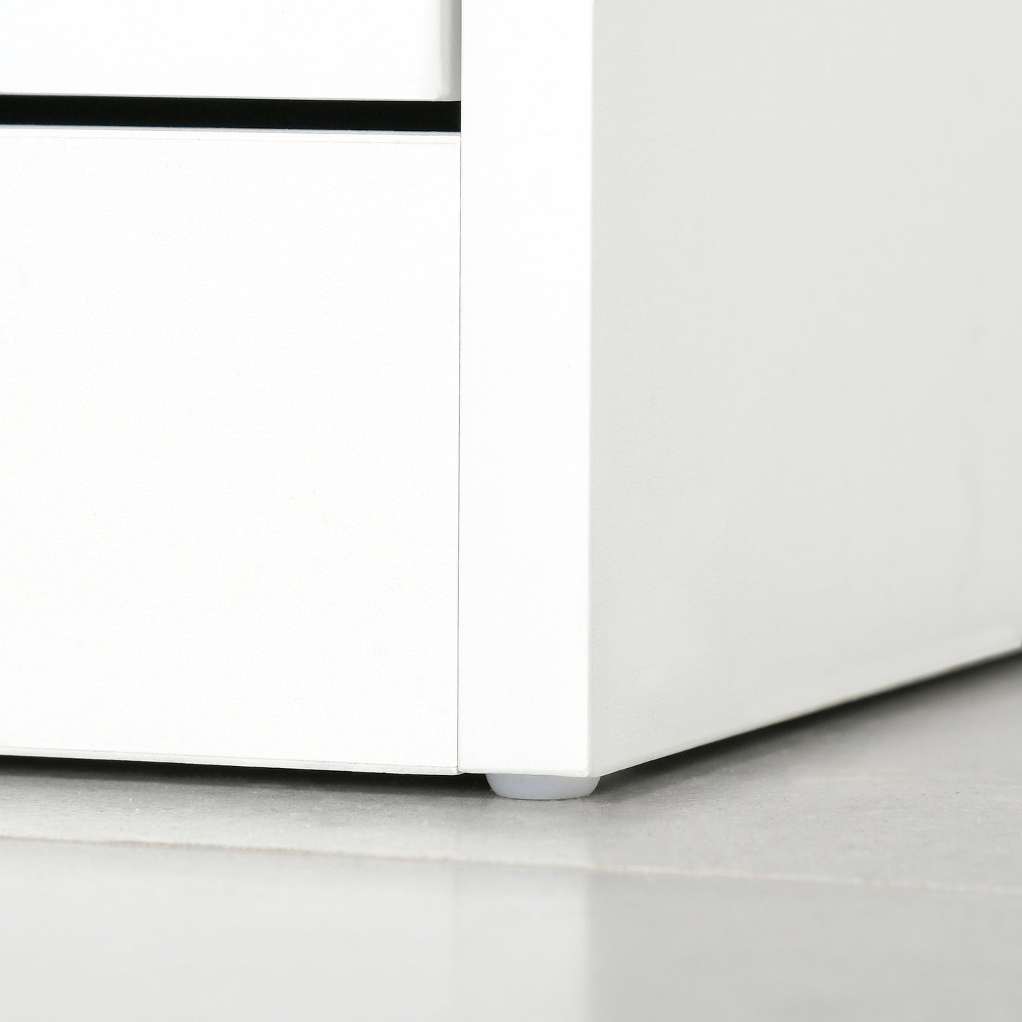 Shoe Cabinet with 4 Flip Drawers Wood Tipping Bucket Narrow Storage Cupboard with Adjustable Shelf Hall Organizer for Entrance Foyer White, HOMCOM, 7