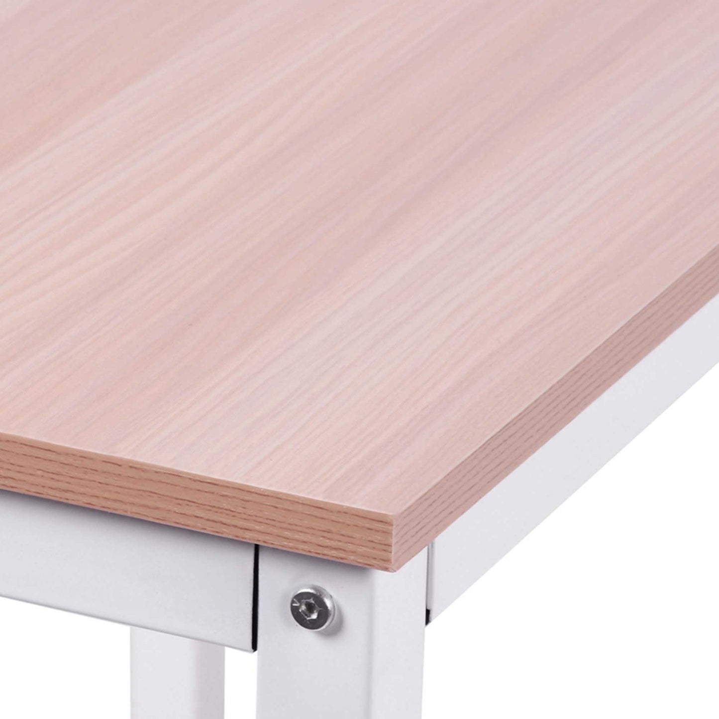 L-Shaped Corner Desk, Computer Desk for Home Office, Space-Saving Study Workstation, Easy to Assemble, 150 x 150 x 76cm, Oak, HOMCOM, 8