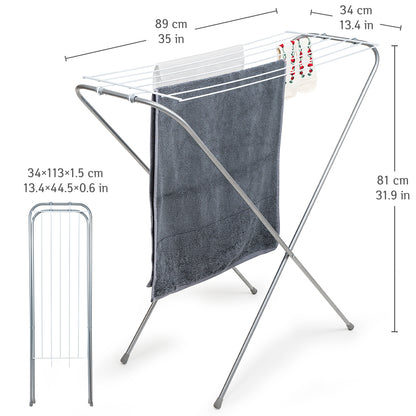 dable Freestanding Clothes Drying Rack, Made in Italy, Tatkraft Toro, 4