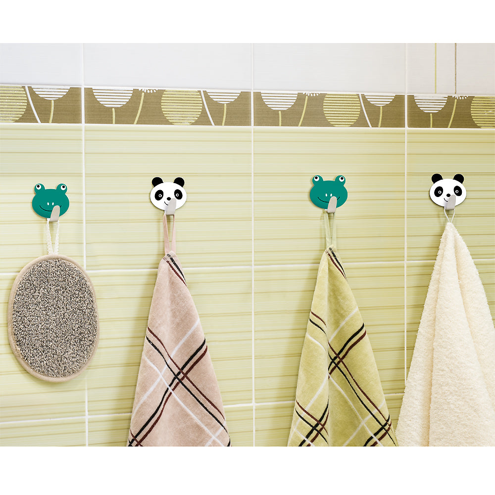 4 Pack Self Adhesive Kid's Hooks for Towels, Tatkraft Team, 3