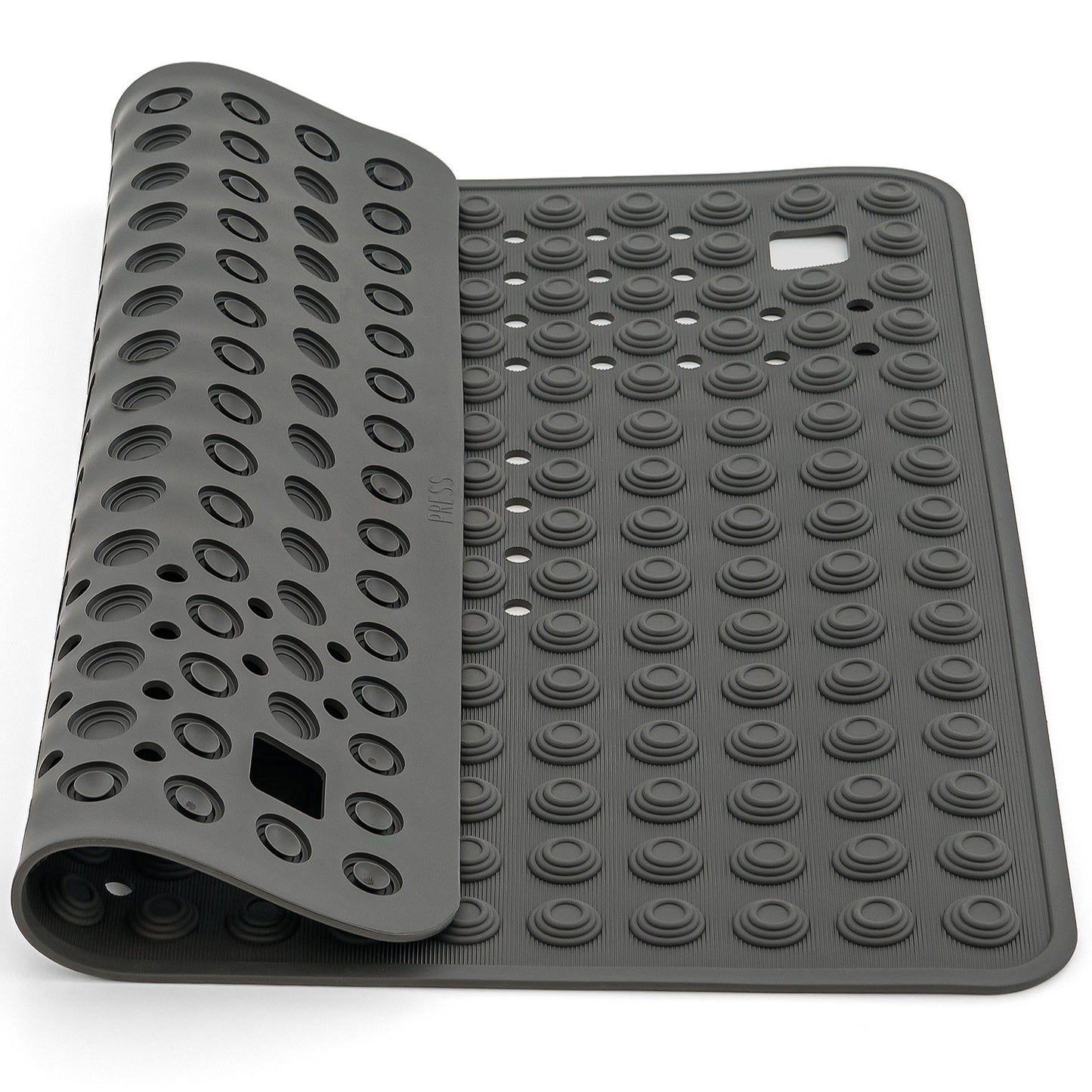 Heavy Duty Shower Mat Non Slip, Rubber Shower & Bathtub Mat with 134 Powerful Suction Cups, 60x60 cm, Tatkraft Detail, 1