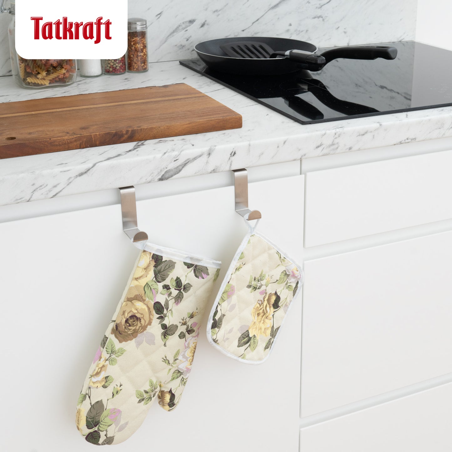 13 Over Door Hooks, Stainless Steel, Tatkraft Seger, 5