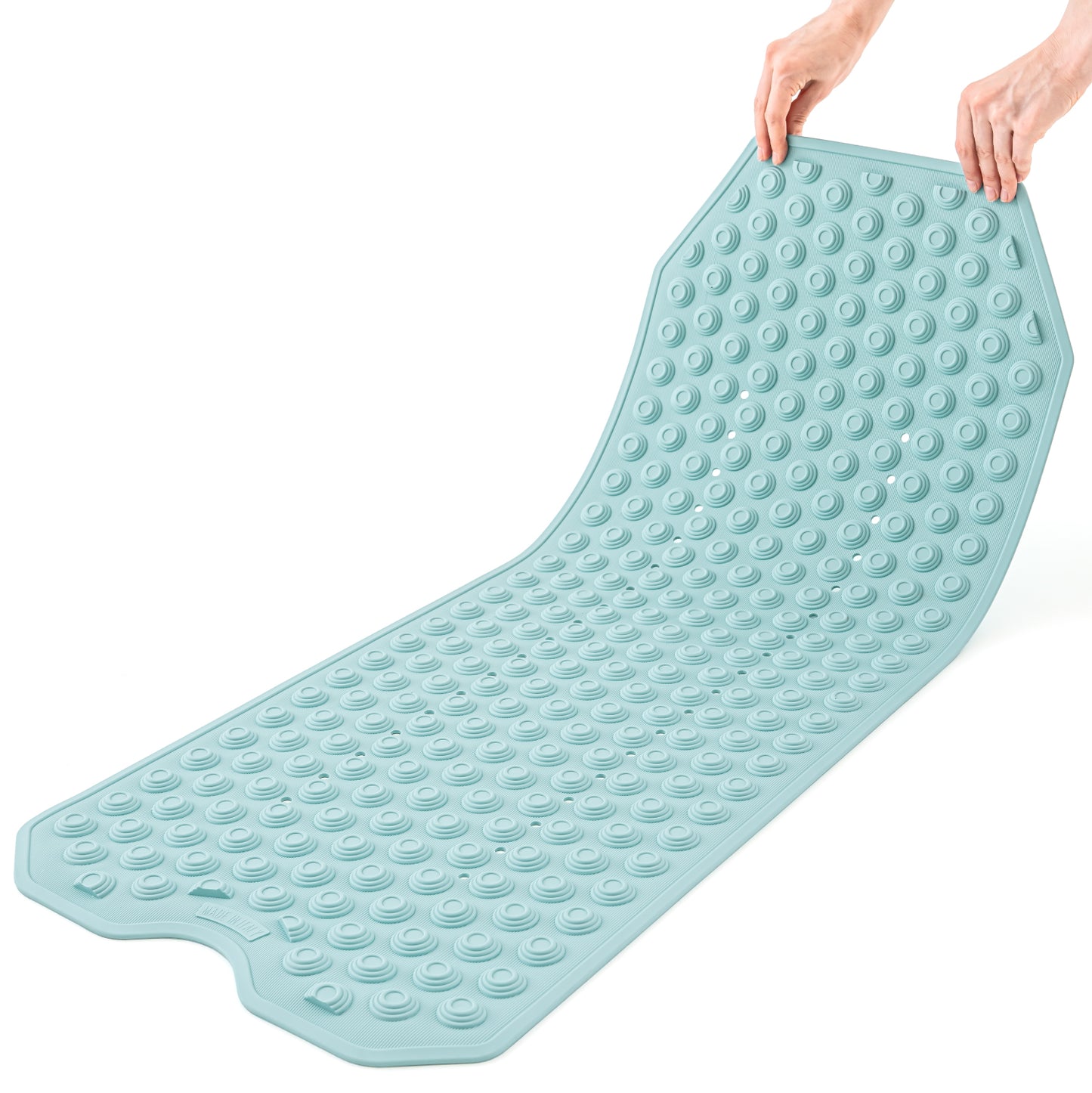 Non Slip Bath Mat for Inside Shower/Bath, Durable Natural Rubber Bathtub Mat, Tatkraft Secure, 8