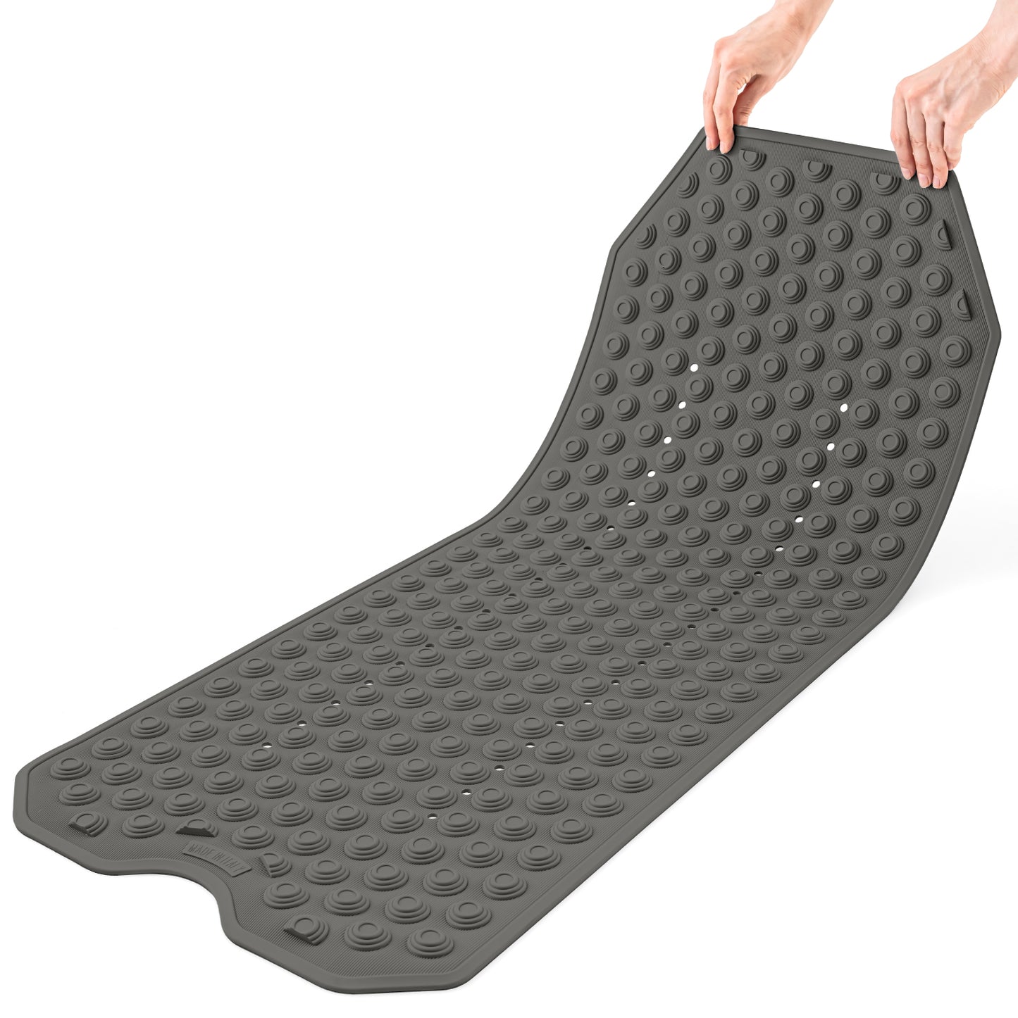 Non Slip Bath Mat for Inside Shower/Bath, Rubber Bathtub Mat, Tatkraft Secure, 8