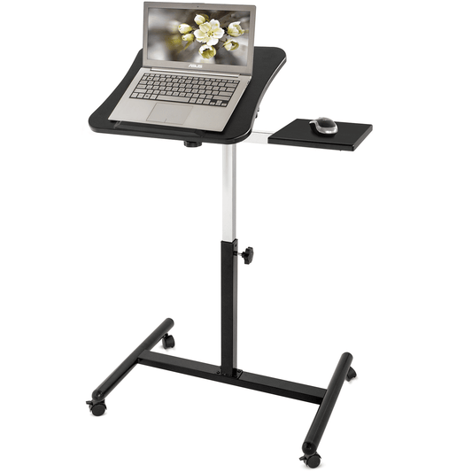 Laptop Table, Portable Laptop Desk, Laptop Desk with Mouse Board, Laptop Desk for Couch, on Wheels, Tatkraft Vanessa, 1