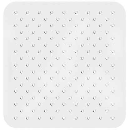Non Slip Shower Mat with 145 Suction Cups 55x55cm, Anti-Slip Rubber Bath Mat with Draining Holes