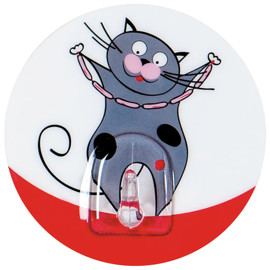 Tatkraft Funny Cats - Bathroom Hook, Static Cling, Multiple Use