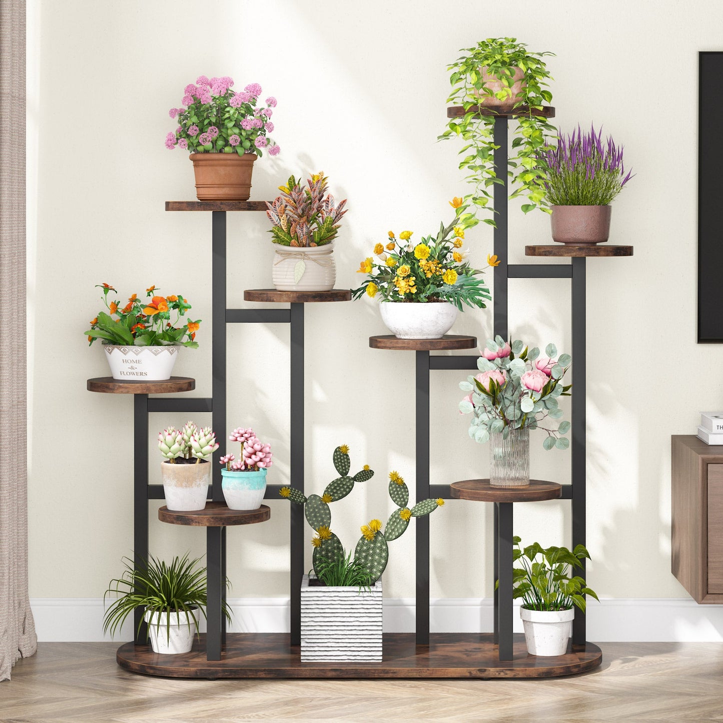 Plant Stand, Multi-Tiered 11 Potted Plant Shelf Flower Stands, Tribesigns, 2