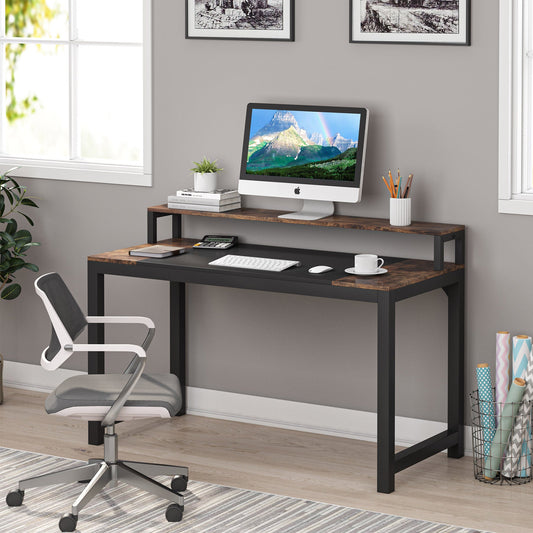 Small desks, pc desk, work desk, with Drawers, study desk, computer desks uk, computer desk with drawers - Tribesigns 1