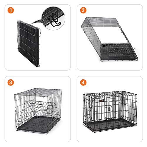 Dog Cage, Dog Furniture, Dog Crate, Escape Proof Dog Cage Kennel, Dog Kennel Indoor, 4