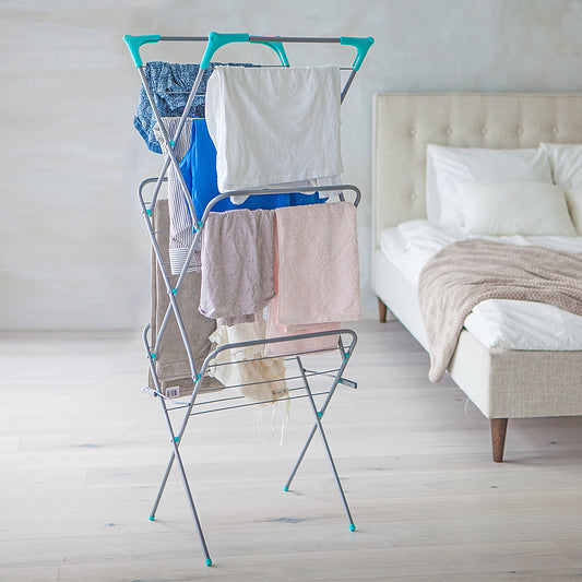 art moon Niagara - Clothes Airer, Clothes Drying Rack, Clothes Horse Small, Collapsible Dryer, Set Up with Two Clicks