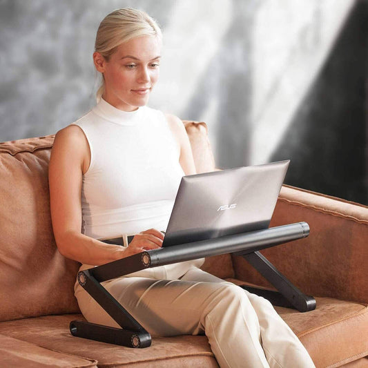Laptop Stand, Laptop Stand for Bed, Adjustable Laptop Stand, Folding Laptop Stand, Cooling Tray, WonderWorker Nobel, 1