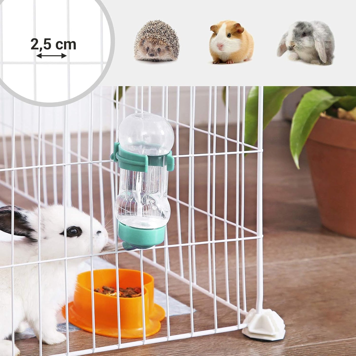 Guinea Pig Playpen, Indoor Rabbit Run Hutch Cage, Large Exercise Enclosure, 2