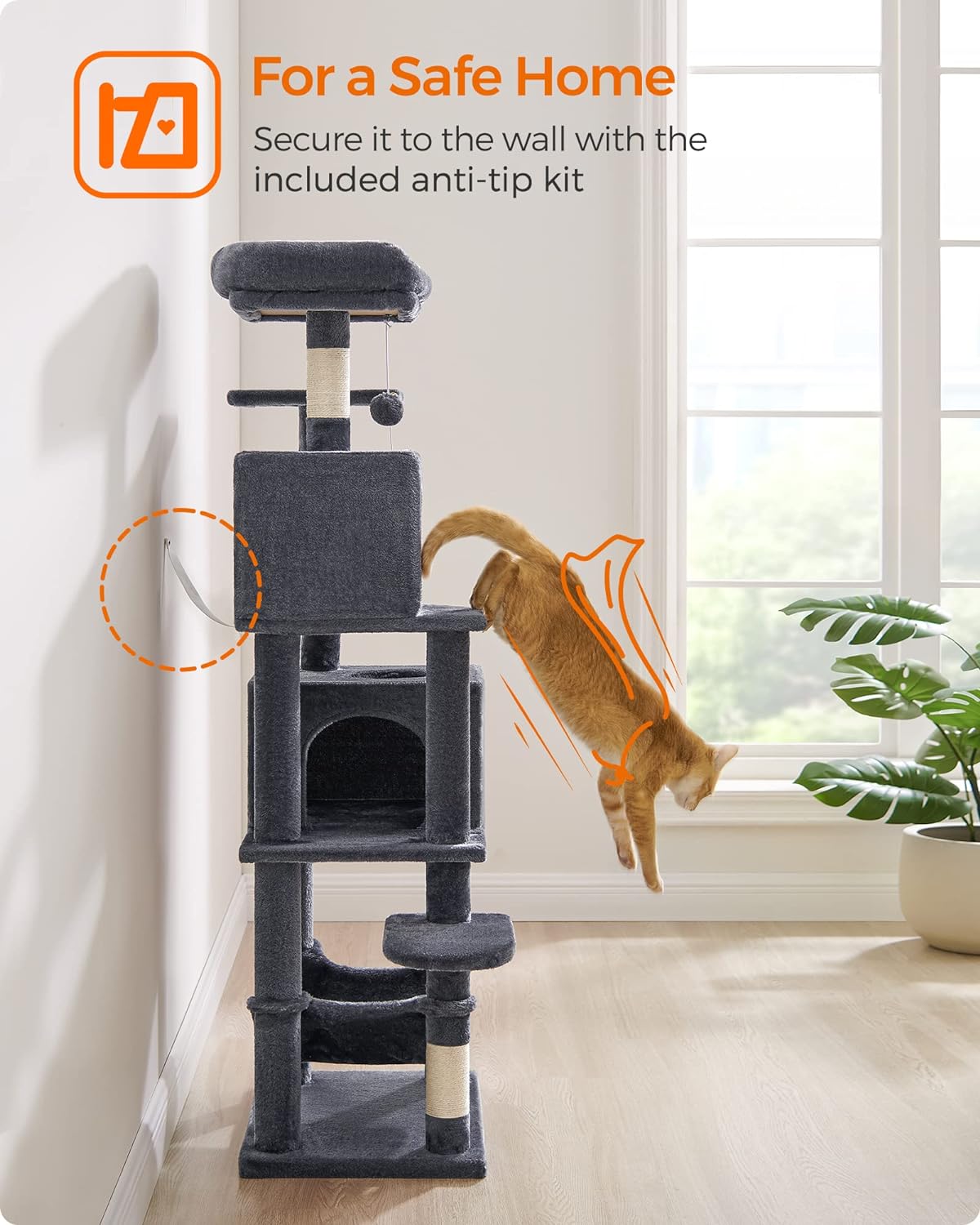 Cat Tree, Cat Tower for Indoor Cats, Cat Condo, Cat Bed Furniture, Kittens Activity Center, Cat Furniture, 7