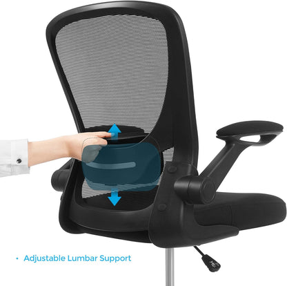 Office Chairs, Drafting Chair with Flip-up Armrests, Mesh Office Chair, Ergonomic Chair with Height Adjustable, SONGMICS, 5