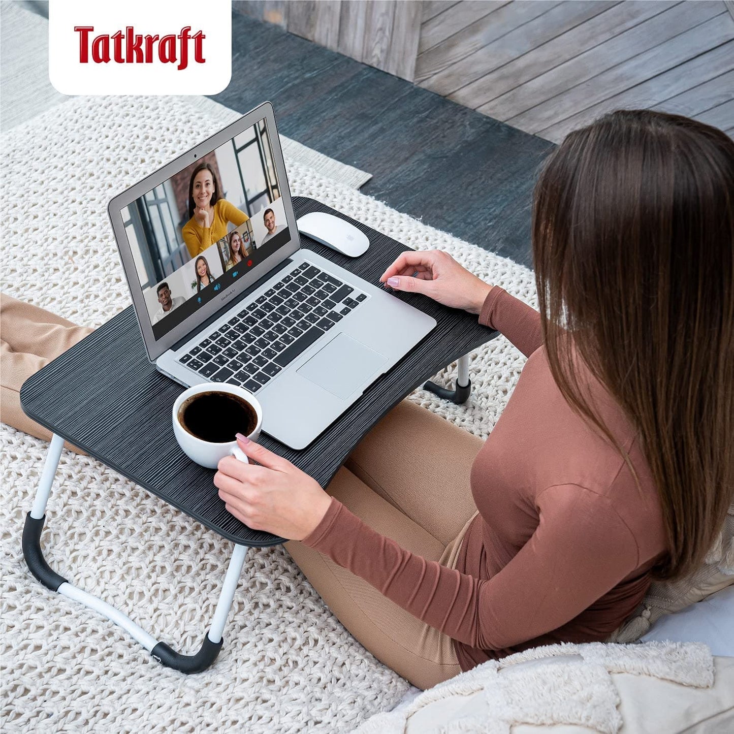 Home Office Laptop Stand, Dorm Desk for Eating, Tatkraft Olaf