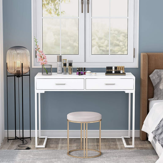 PC desk, work desk, with Drawers, study desk, computer desks uk, computer desk with drawers - Tribesigns 1