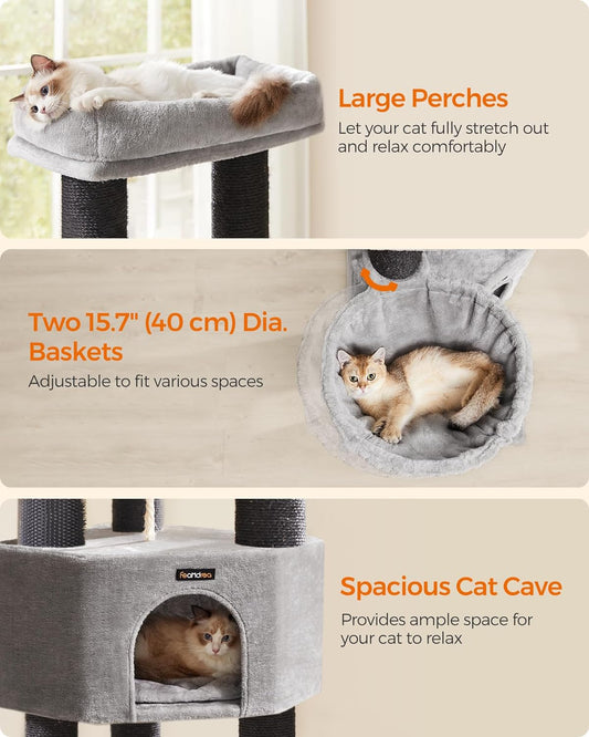 Cat Tree, Cat Tower for Indoor Cats, Cat Condo, Cat Bed Furniture, Kittens Activity Center, Cat Furniture, 2
