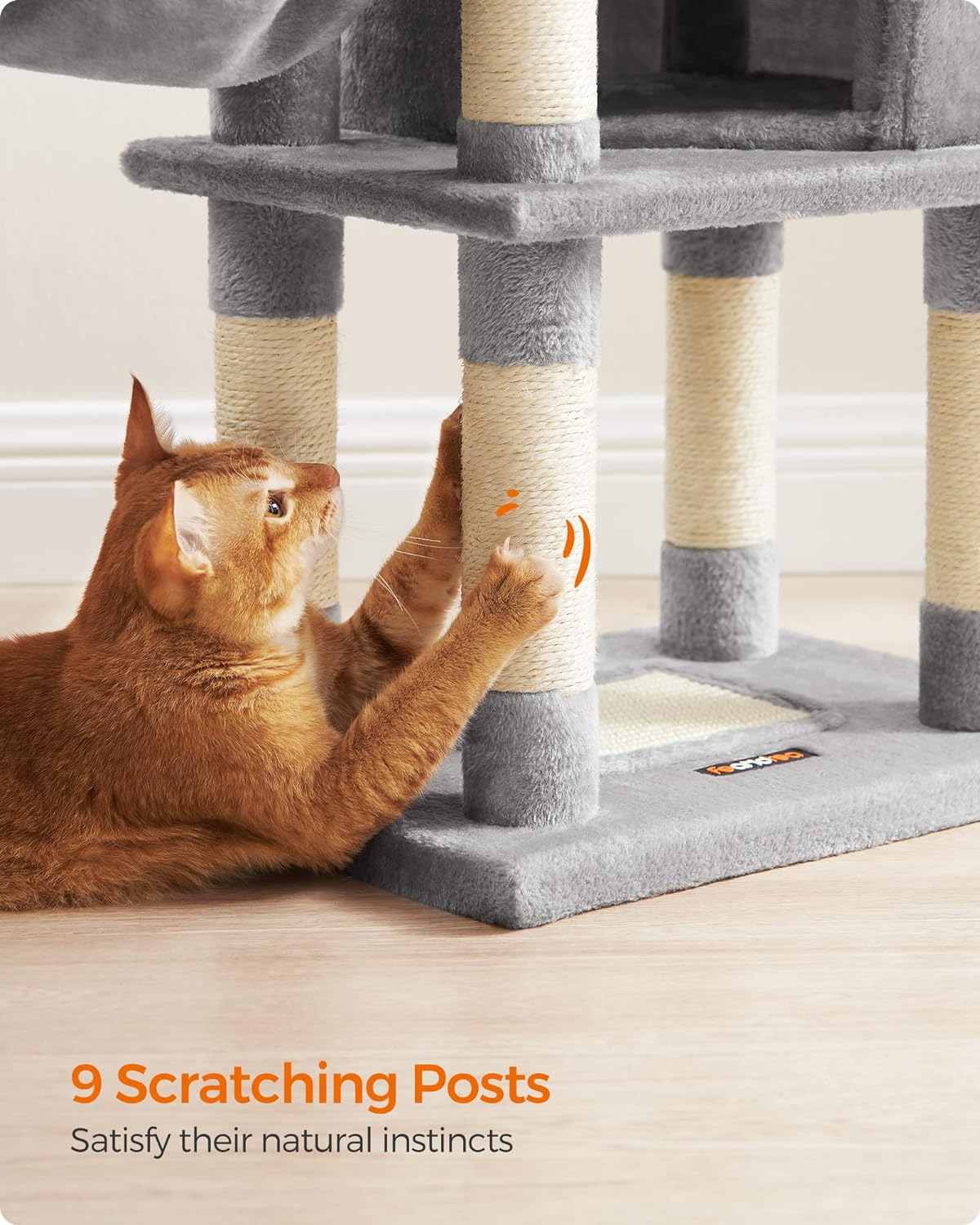 Cat Tree, Cat Tower for Indoor Cats, Cat Condo, Cat Bed Furniture, Kittens Activity Center, Cat Furniture, 6