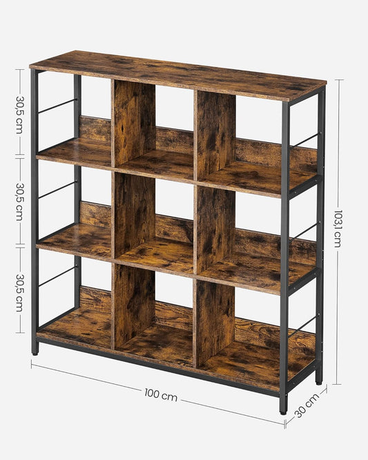 Tree Bookshelf, Floor Standing Bookcase, Wooden Shelves, Corner Bookshelf Tree, Cube Storage Shelf 2