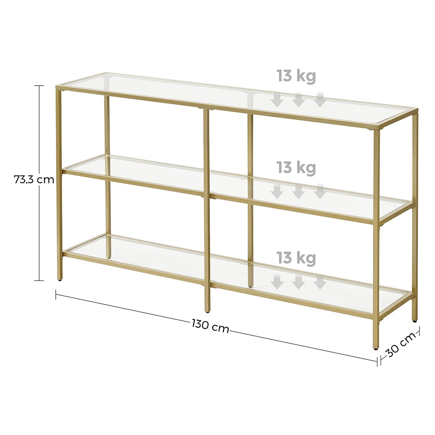 Console Table, Tempered Glass Table, Entryway Table, Hallway Console Table, Hallway Side Table 3